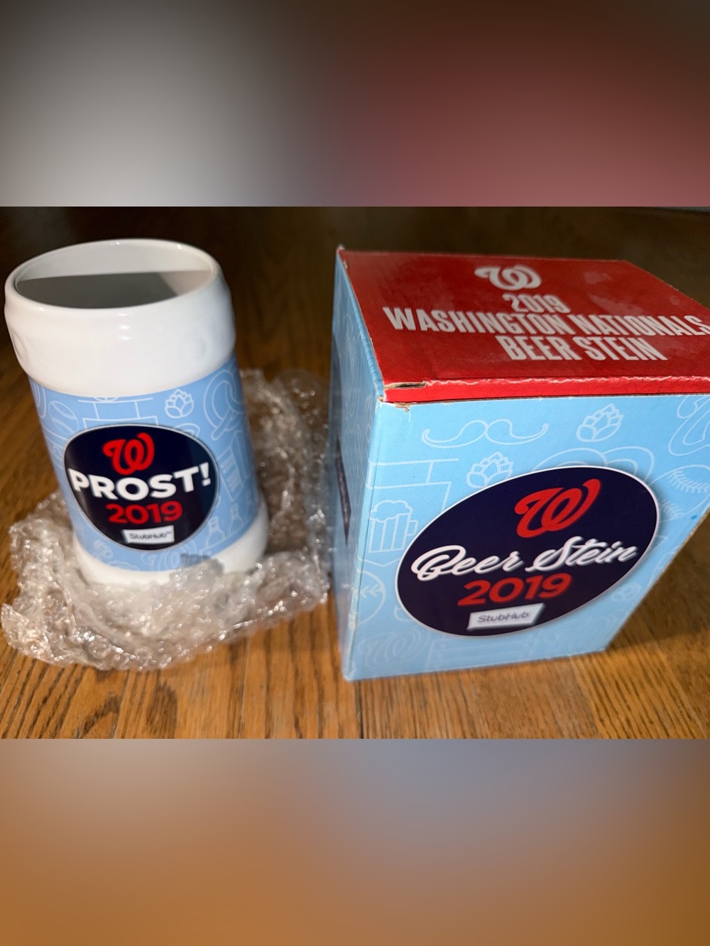 2019 Washington Nationals PROST Oktoberfest Beer Stein StubHub SGA w/ Box